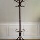 Vintage curved wooden parrot coat rack