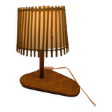 Superb vintage rattan lamp