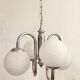 Metal and glass pendant lamp, Italy, 1970s