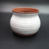 Stoneware rammekin with a ball handle