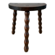 Tripod stool of cowherd in pearl wood 30s