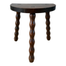 Tripod stool of cowherd in pearl wood 30s