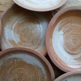 Stoneware coffee service, cups and saucers