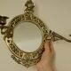 Single vintage Swedish brass sconce