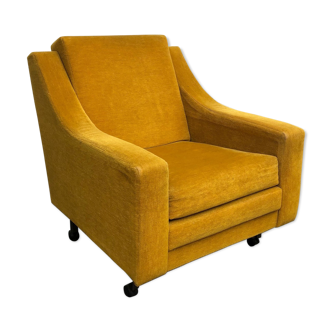 Gorgeous velour vintage armchair
