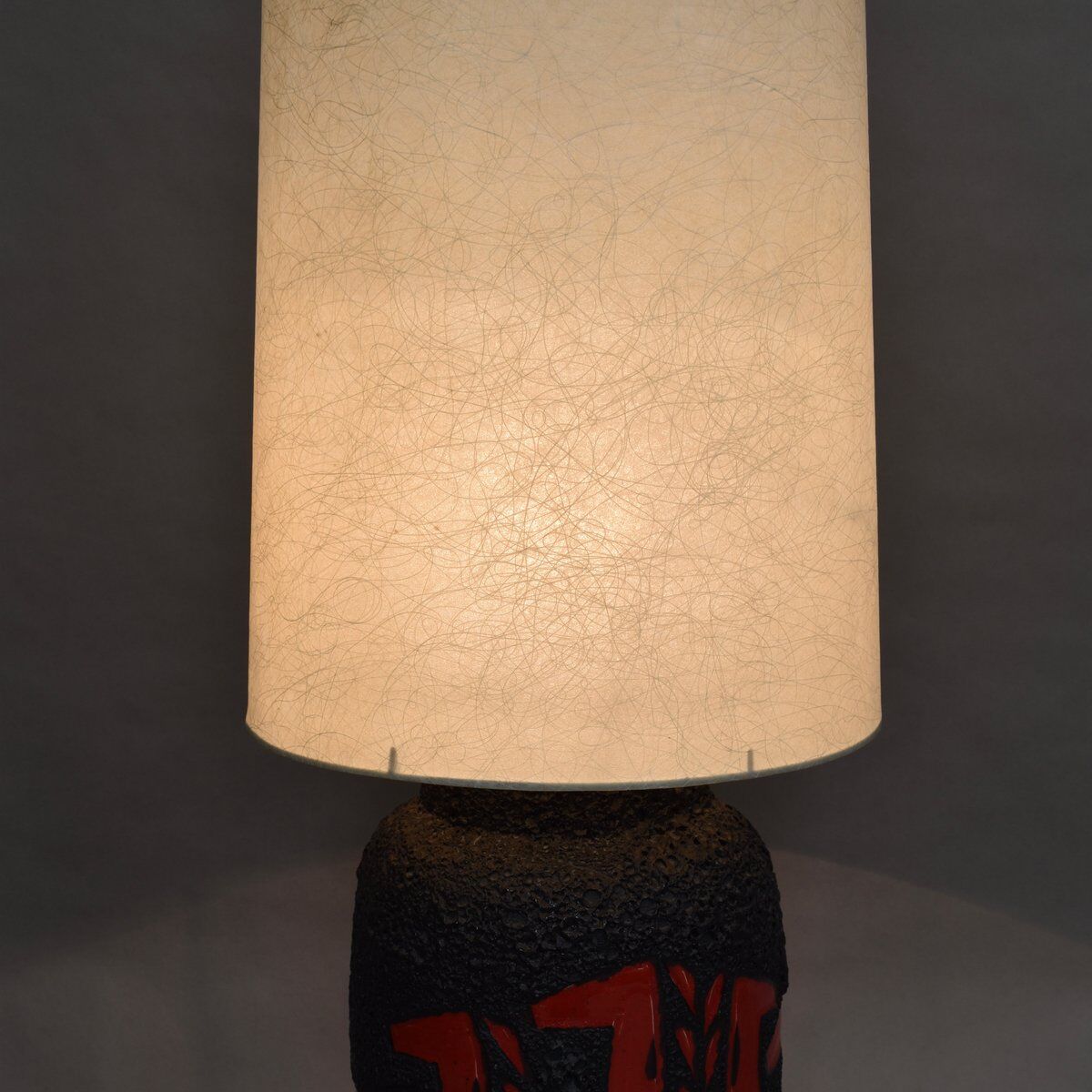 Vintage German ceramic floor lamp from Scheurich, 1970s