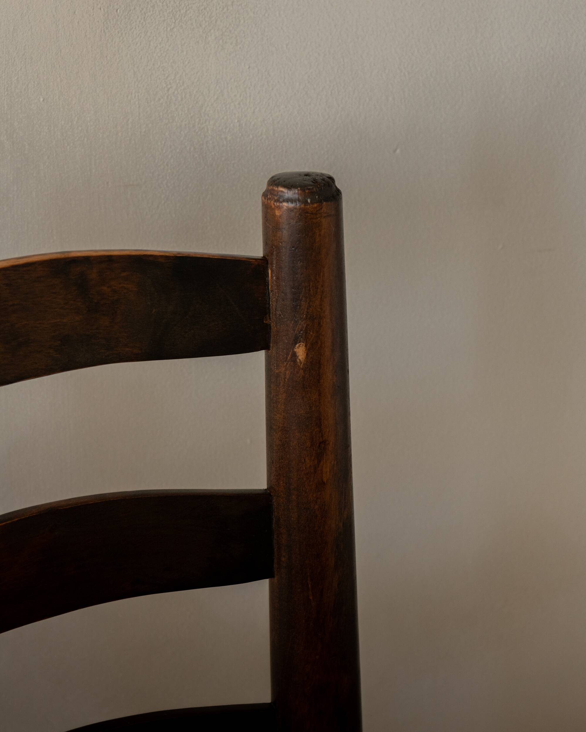 Vintage French Brutalist Dining Chairs by Georges Robert, 1950s, Set of 6
