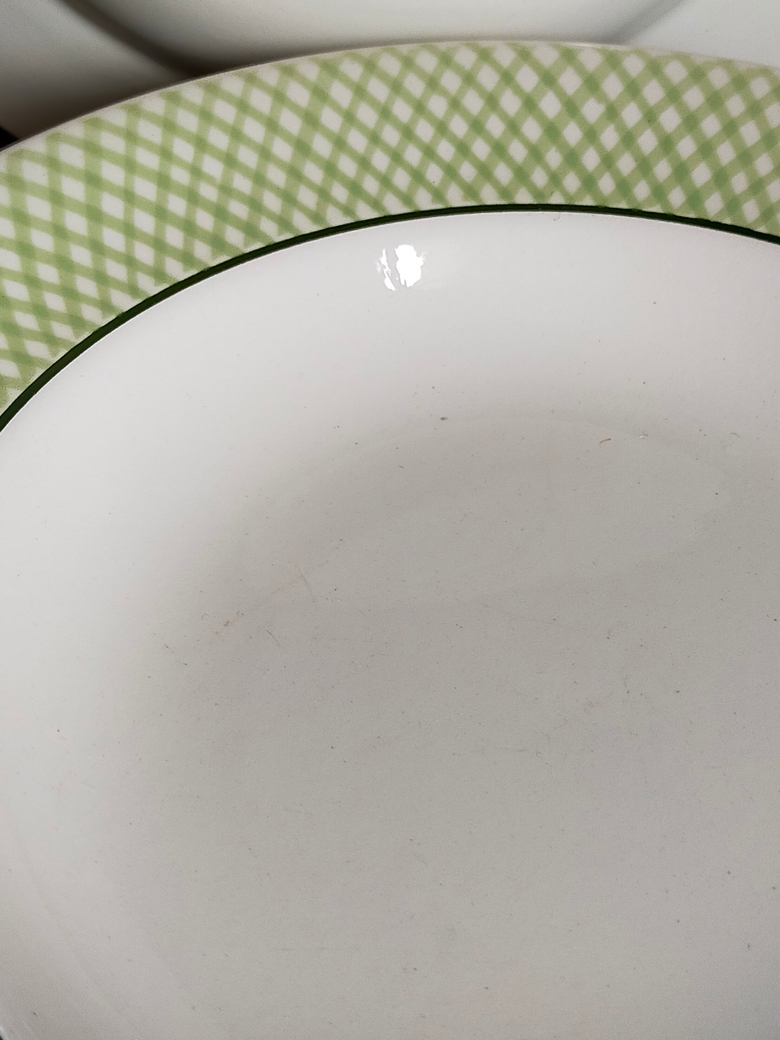 Six assiettes faïence de salins service "iseran" années 50