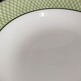 Six earthenware plates of SALINS service "ISERAN" 50s