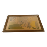 Old religious illustration frame