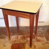 Small table in oak and formica of the 50s/60s vintage desk