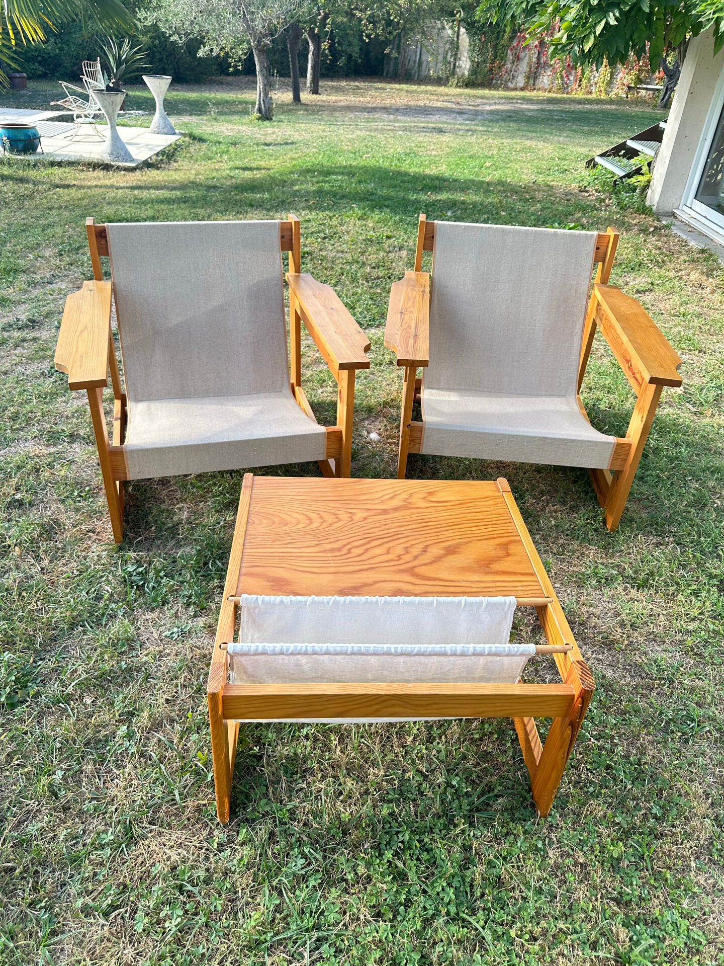 Chairs and Table Diana in Pine Wood by Karin Mobring for Ikea, 1