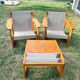 Chairs and Table Diana in Pine Wood by Karin Mobring for Ikea, 1