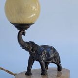 Old art deco elephant night light bedside lamp