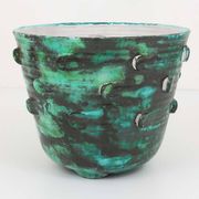 Large Viennese Art Nouveau flower pot Secession Michael Powolny, Austria, 1920s