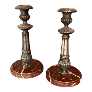 Anciens bougeoirs en