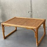 Table basse en rotin