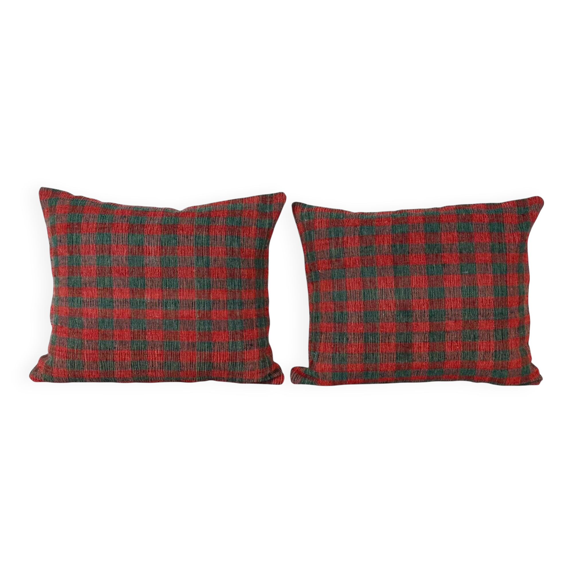 Set of 2 vintage kilim cushion covers 51x61 cm