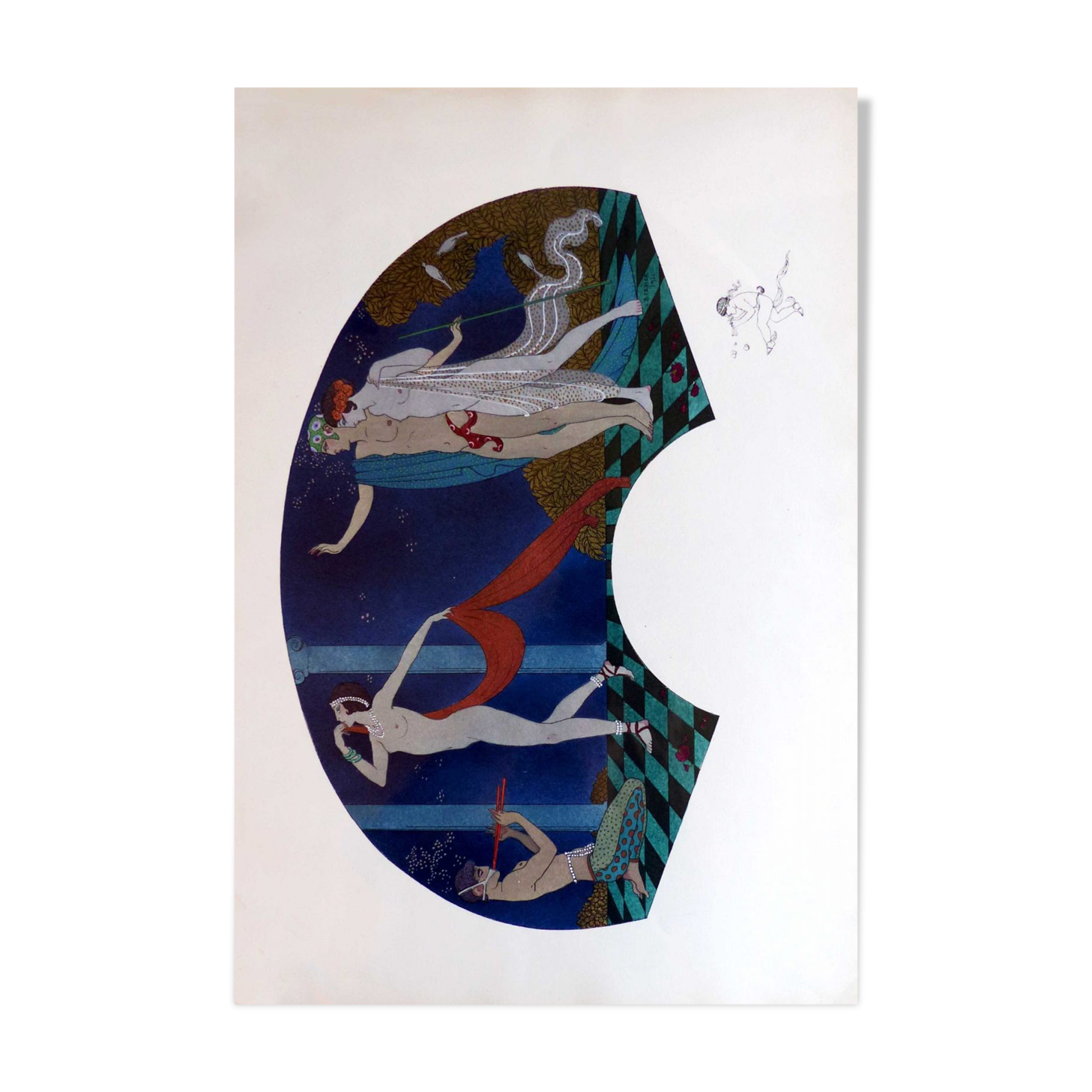 Original lithograph Georges Barbier 1911