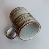 Set of 5 stoneware espresso cups