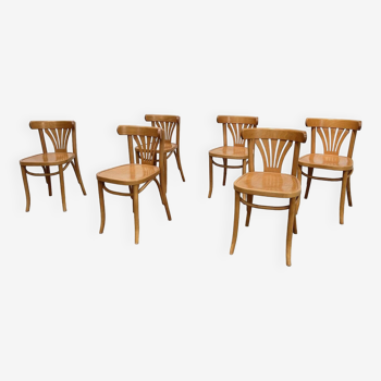 Baumann 'alouette' light bistro chairs