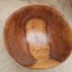 Carved wooden fruit cup
