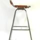 Charlotte Perriand "Les Arcs" vintage saddle leather bar stool – 1960s