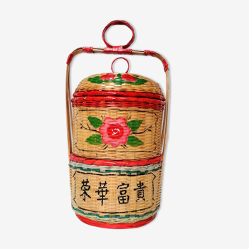Asian Chinese wedding basket 60s