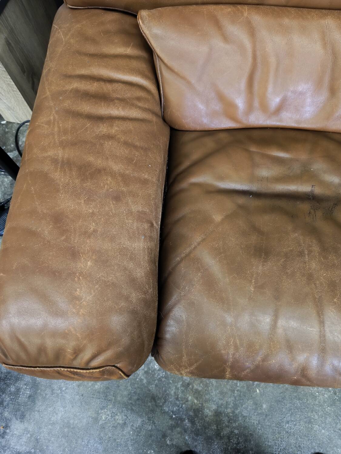Leather armchair
