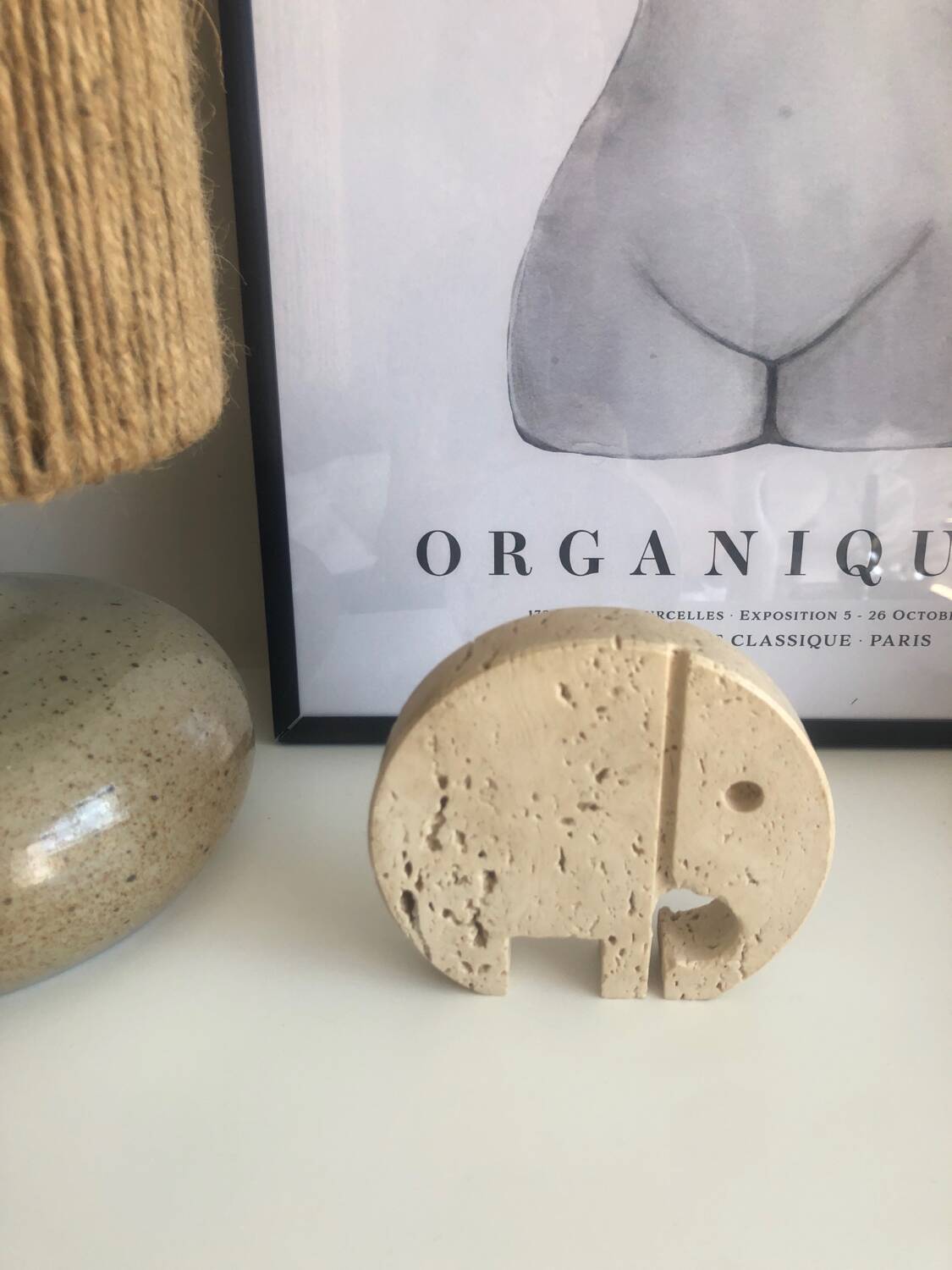 Travertine elephant by Fratelli Manelli