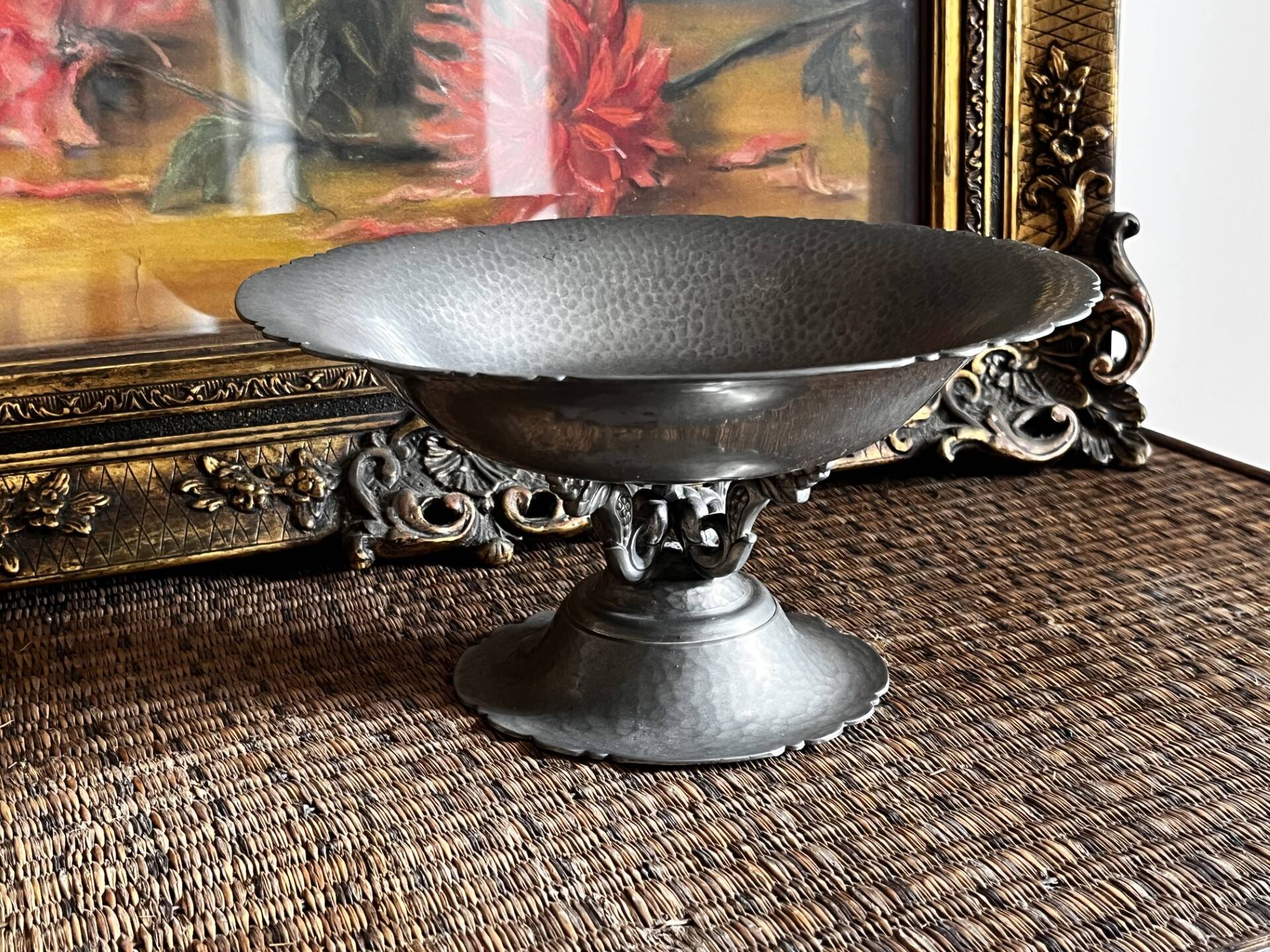 Tin compote dish