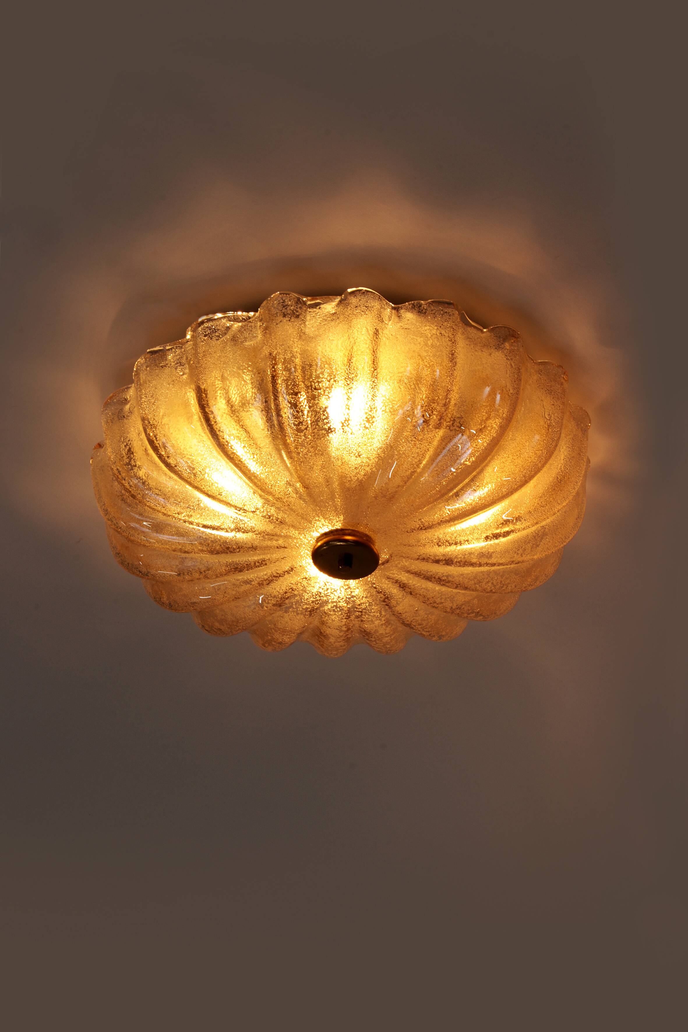 Italian Murano glass ceiling lamp by Barovier & Toso, 1960