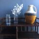 Bamboo rattan shelf