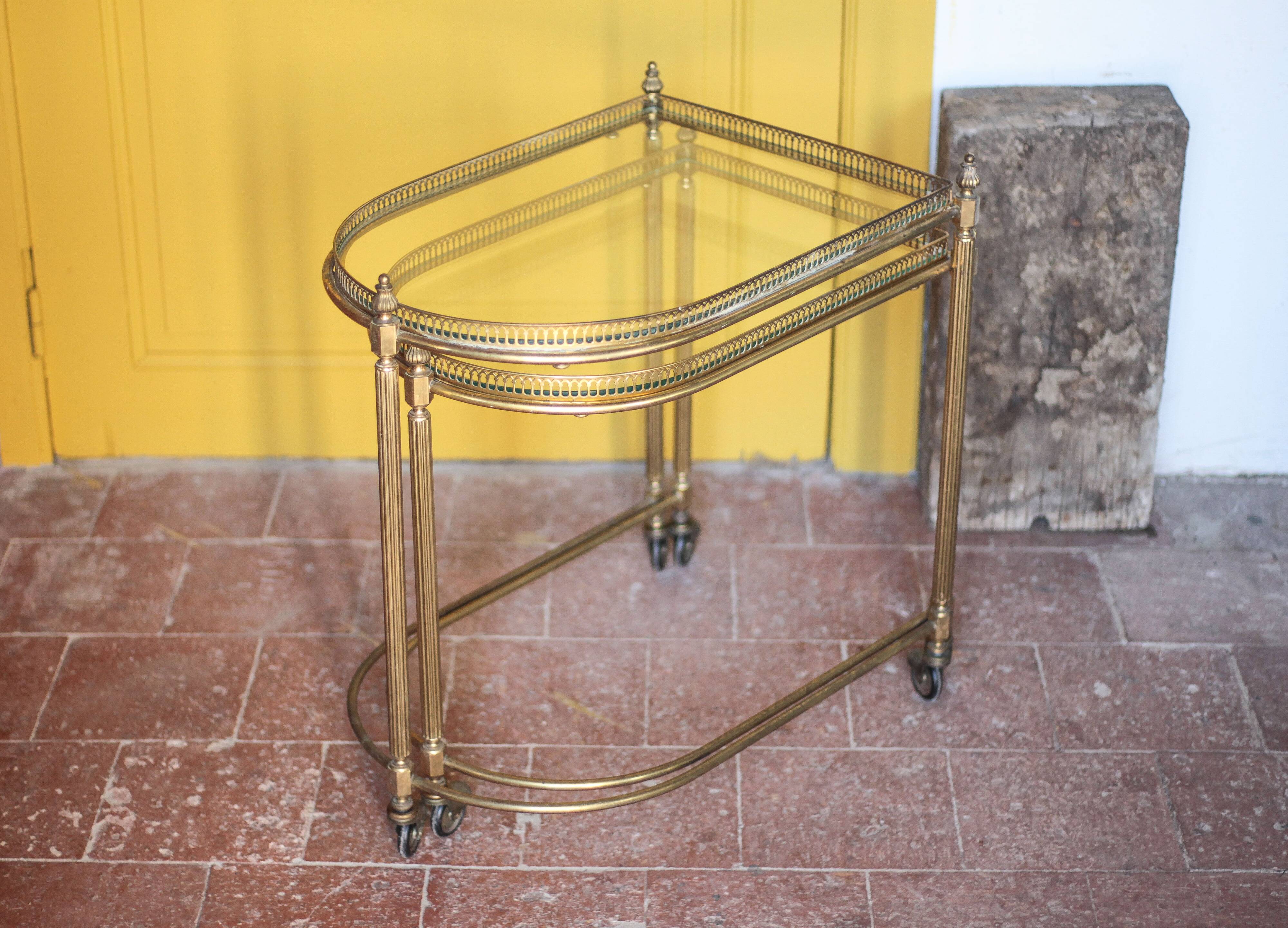 Vintage sideboard, living room furniture, nesting side tables, accent furniture.