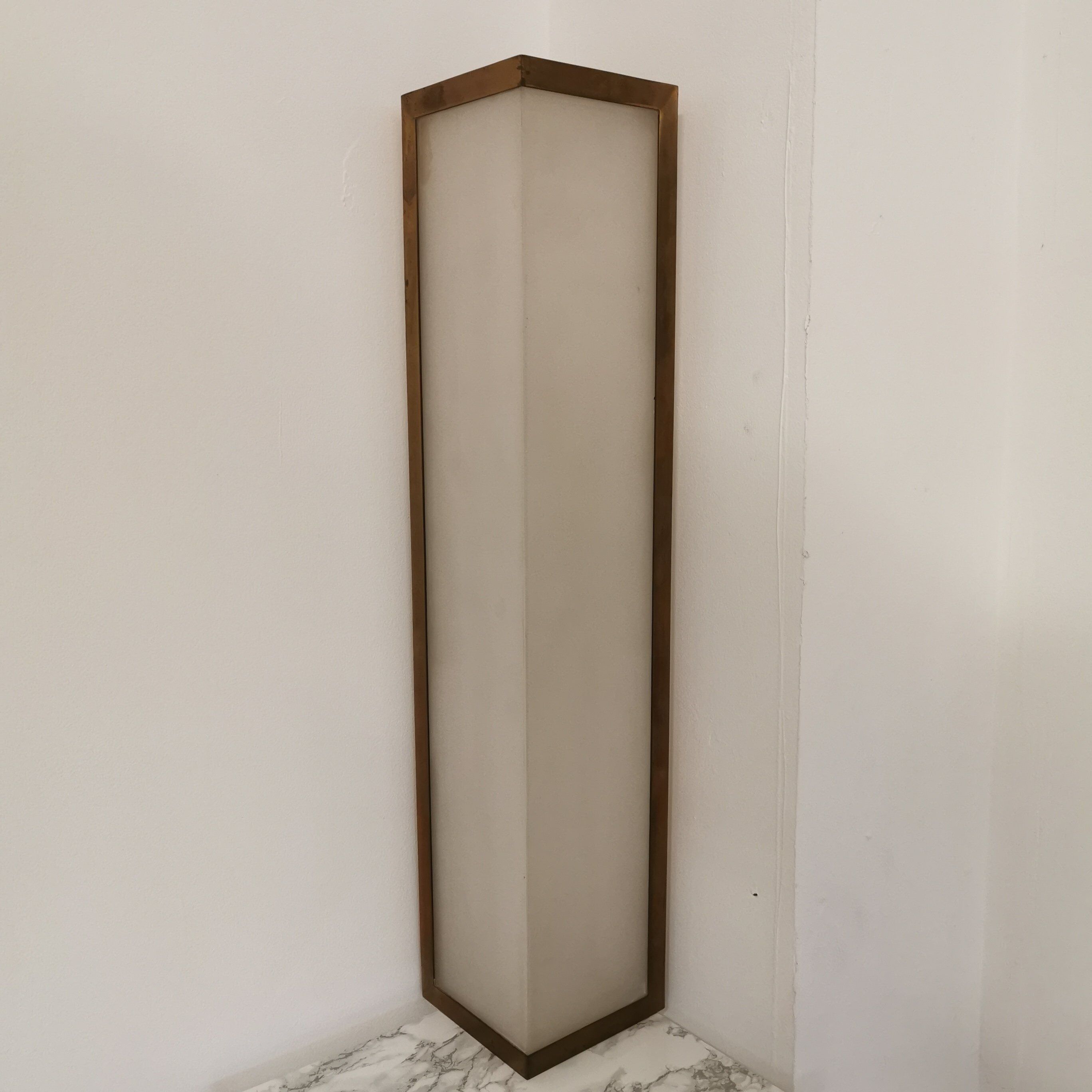 Pair of vintage Perzel angle wall light