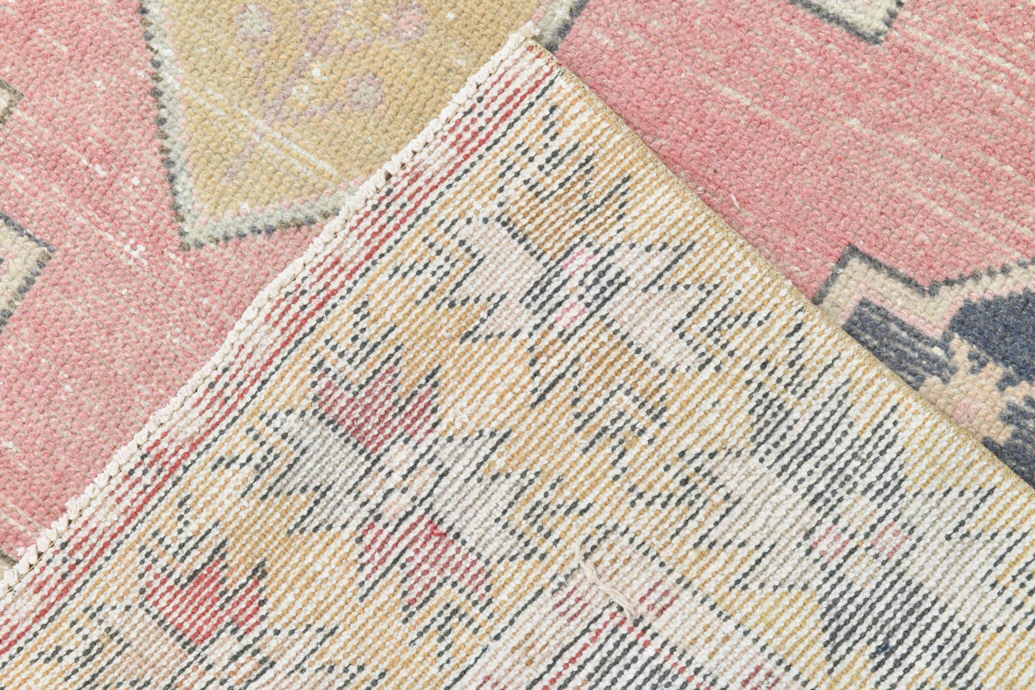 4x8 Red & Yellow Small Persian Rug, 118x270Cm SK 17615