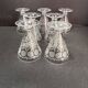 7 Baccarat wine glasses shape 11965 with matte engraving 12117.