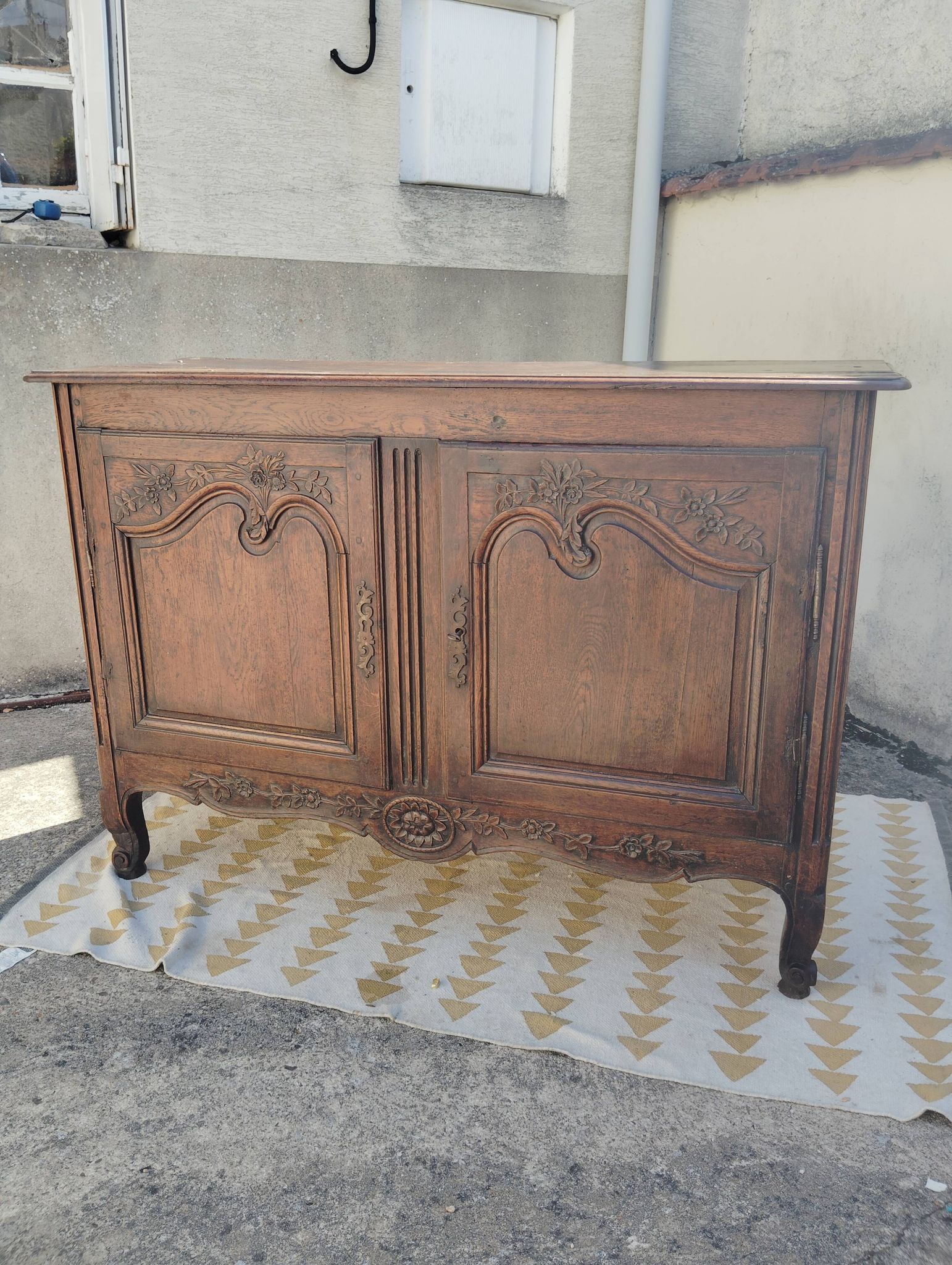Buffet bas chêne XIXe
