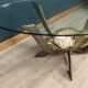 Rare 20thc french dining table by jacques duval brasseur, france c.1970