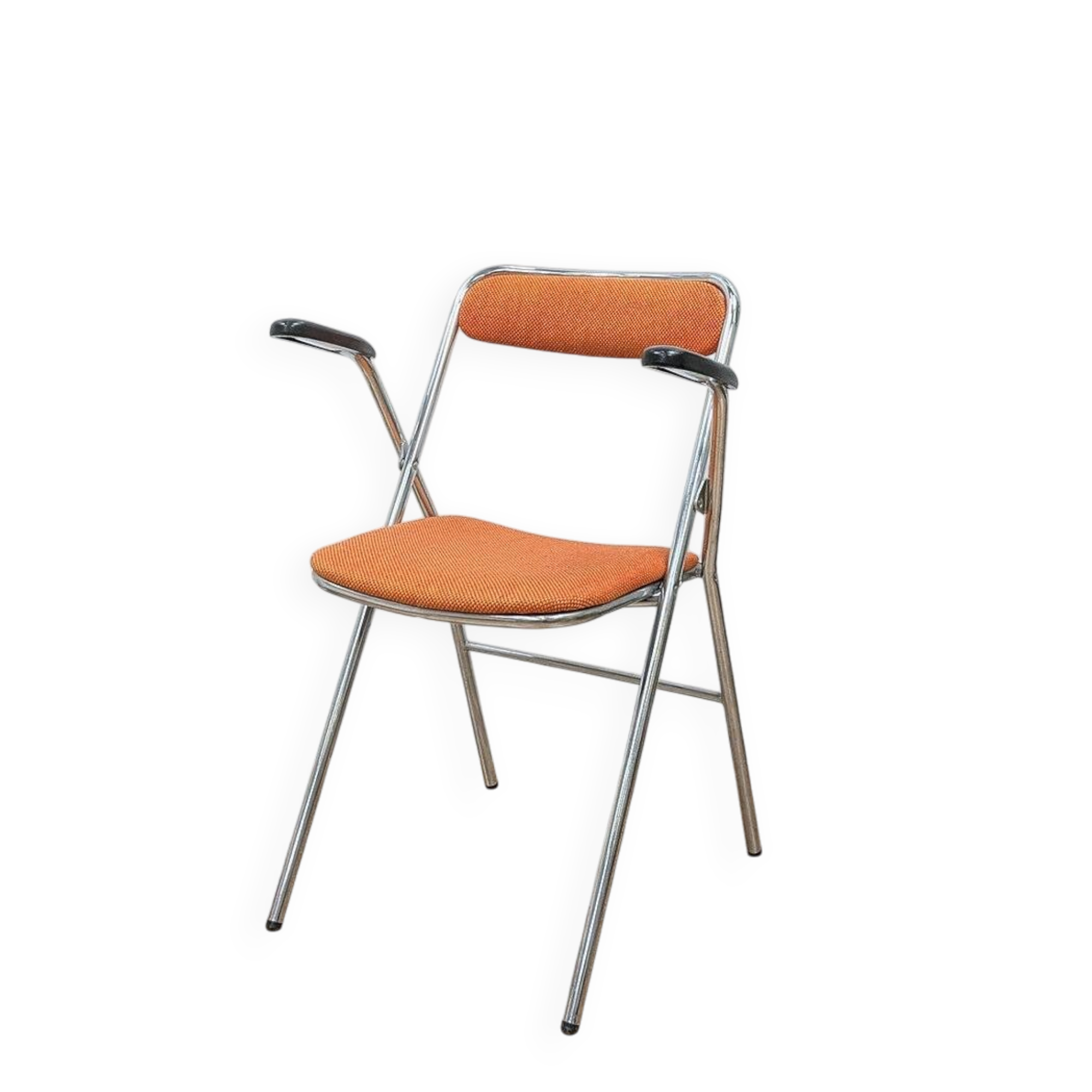 Vintage orange folding chair
