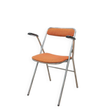 Vintage orange folding chair