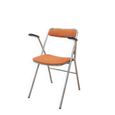Vintage orange folding chair