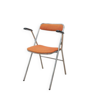 Vintage orange folding chair