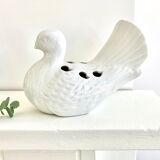 Flower pick ceramic vase bird