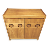 Meuble bar brutaliste vintage des années 1970