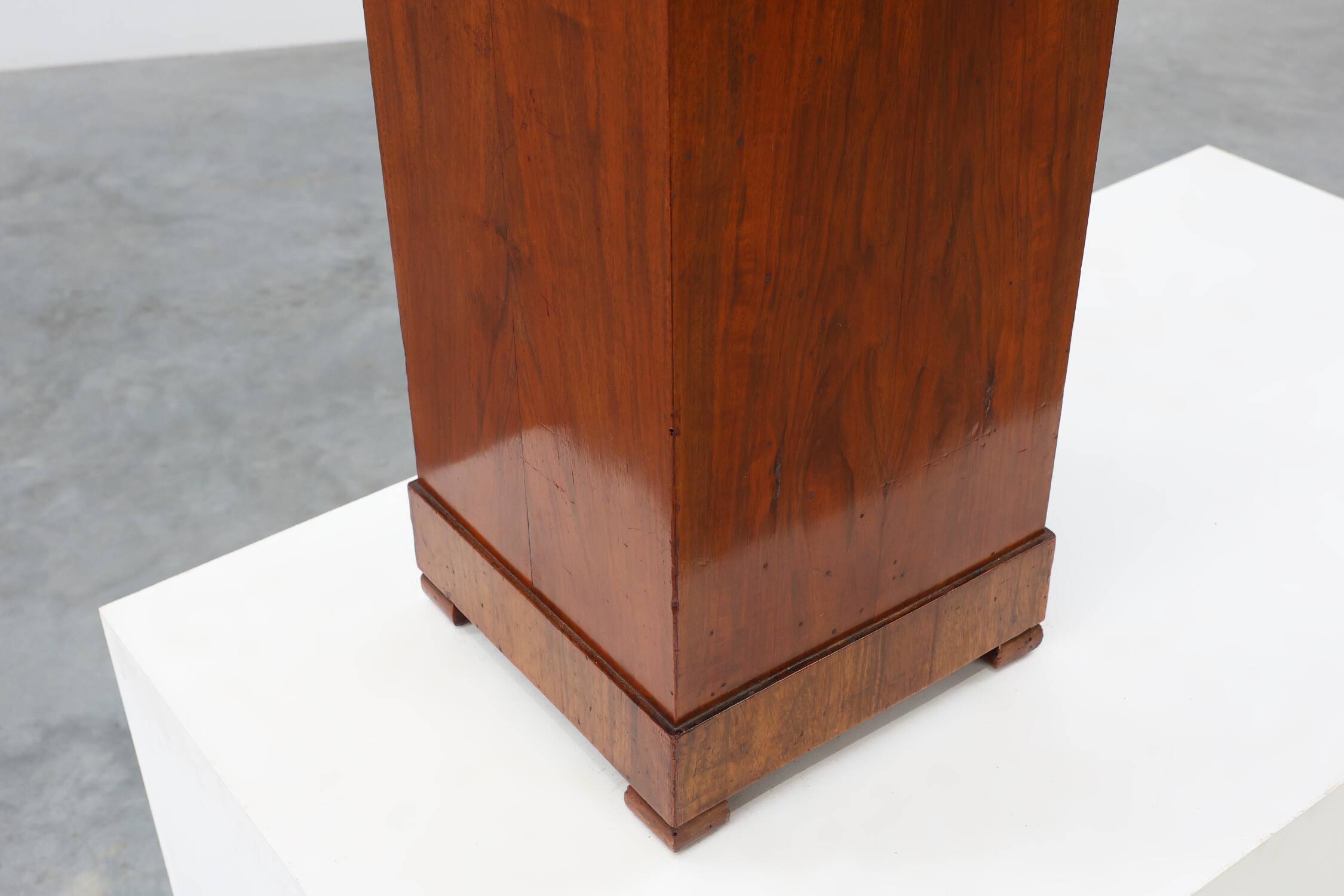 Art Deco wooden umbrella stand, Italy 1920s