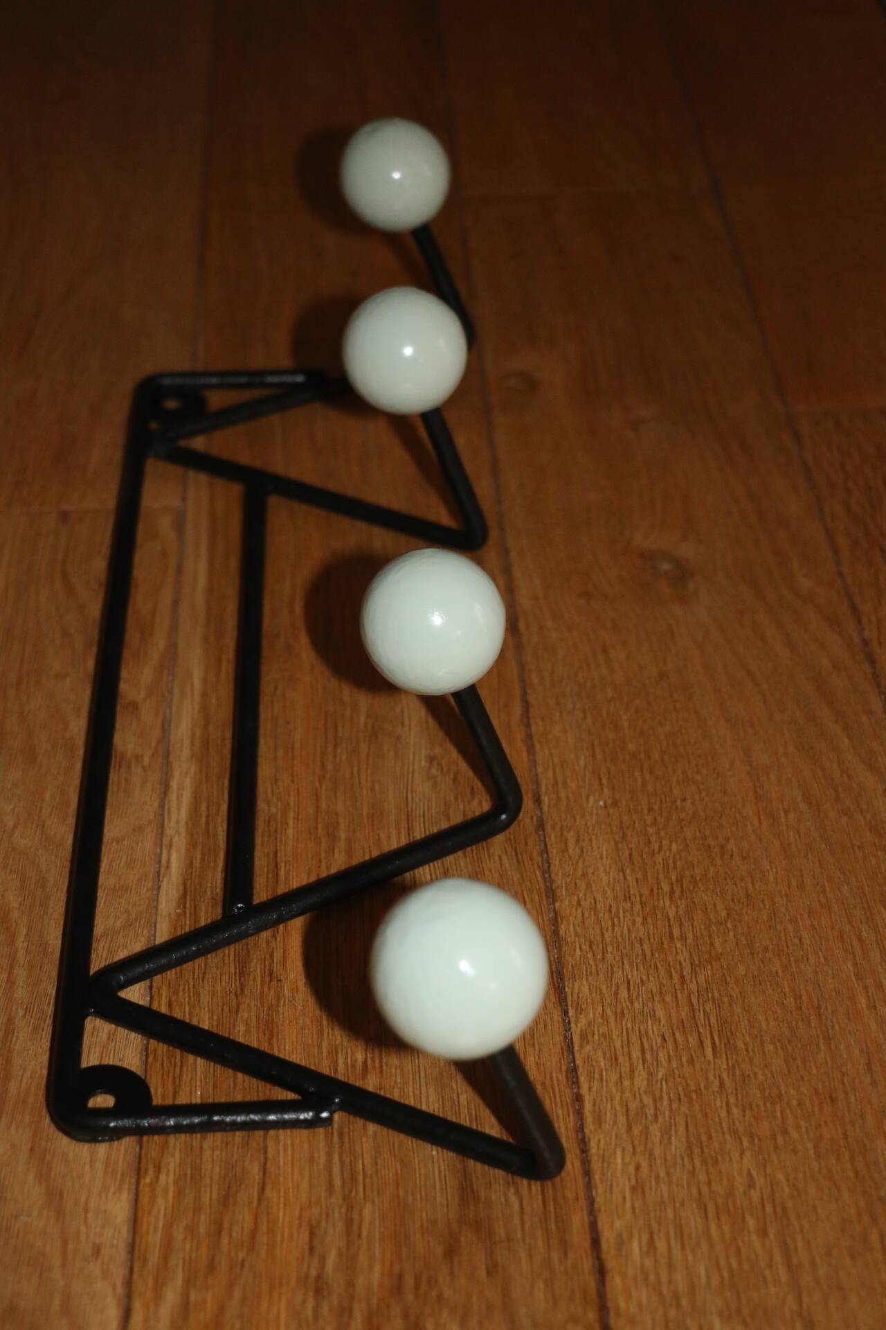Patère 4 boules vert