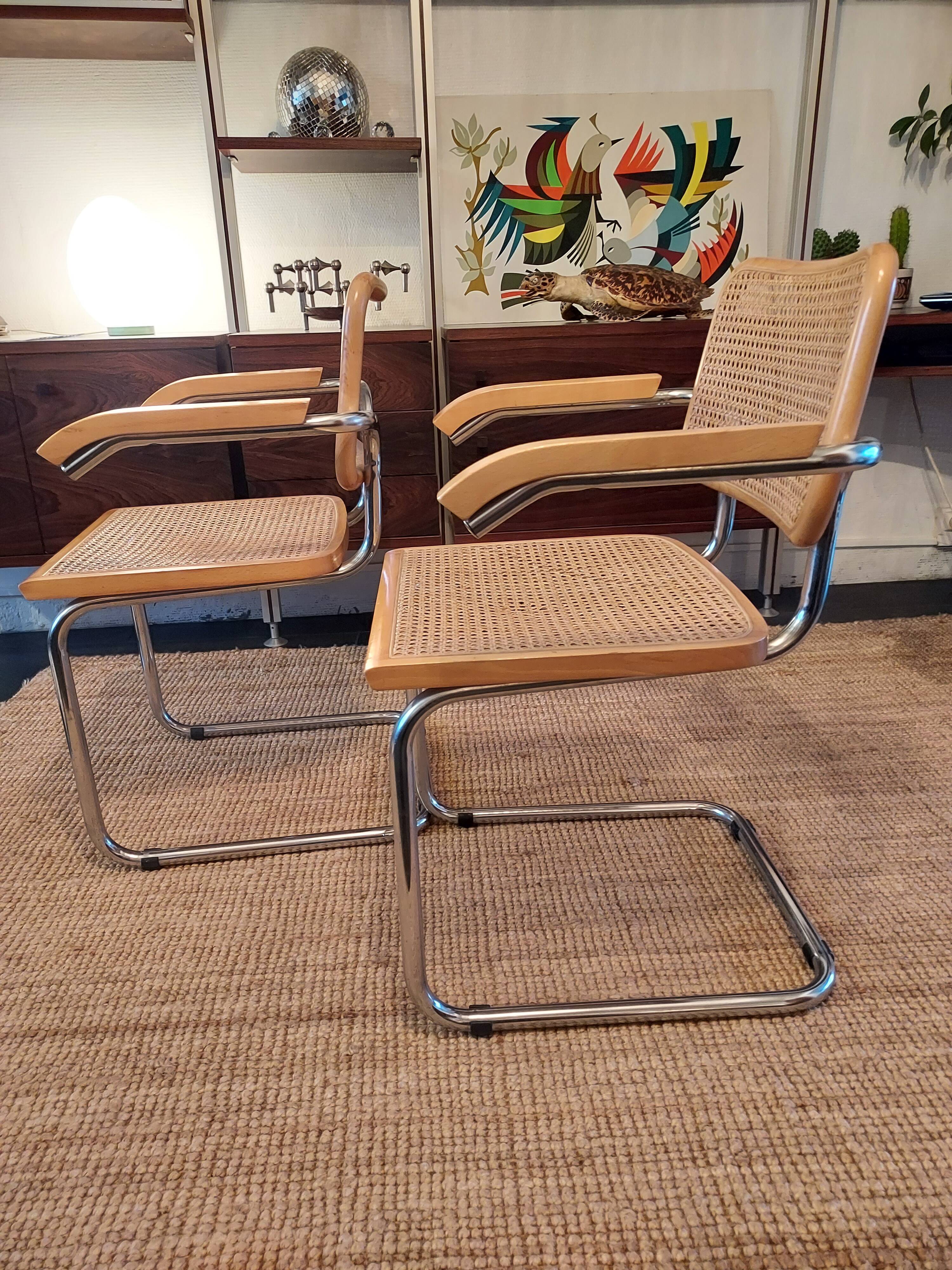 Armchairs cesca b64, Marcel Breuer