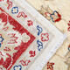 Tapis traditionnel afghan ziegler tapis en laine crème tissée à la main - 165x195cm