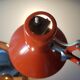 Ledu's vintage architect's lamp in orange sheet metal - 1960s